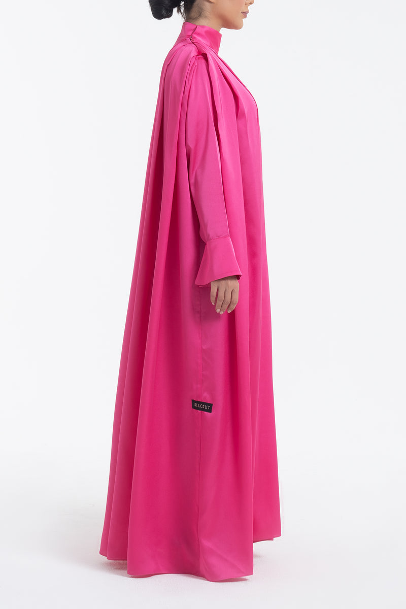 Satin Dress - Fuchsia