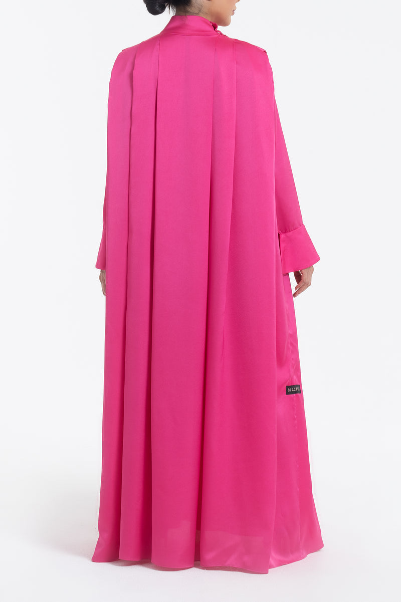 Satin Dress - Fuchsia