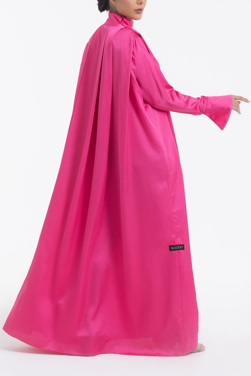 Satin Dress - Fuchsia