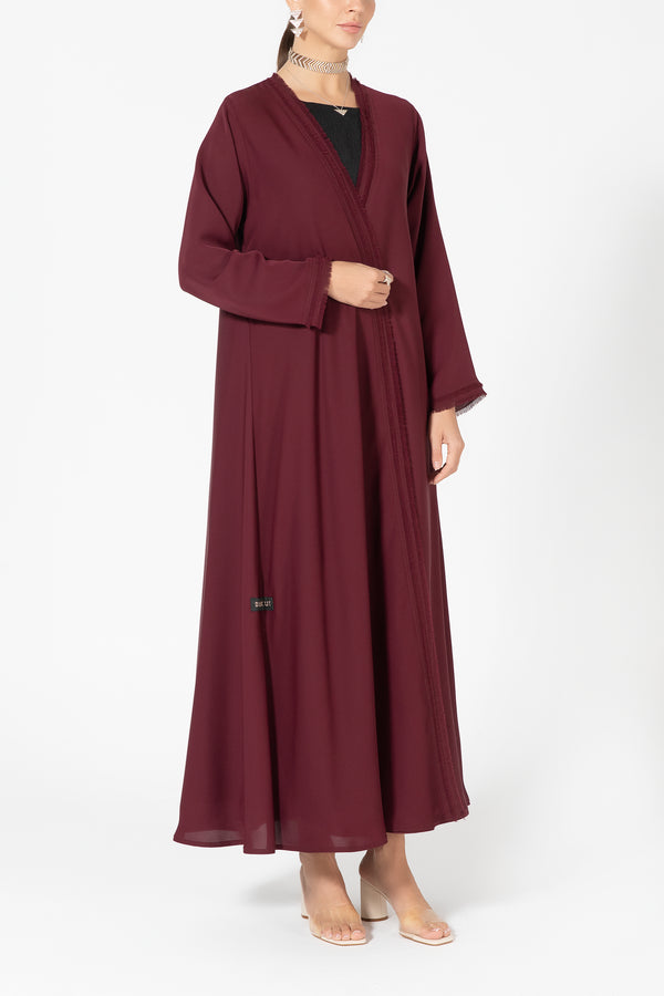 Fringe Layered Abaya