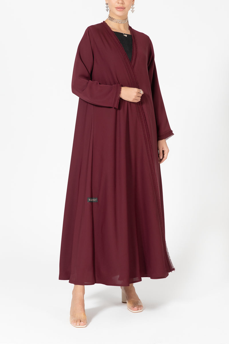 Fringe Layered Abaya