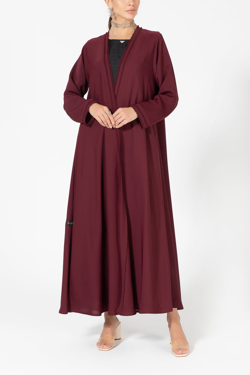 Fringe Layered Abaya