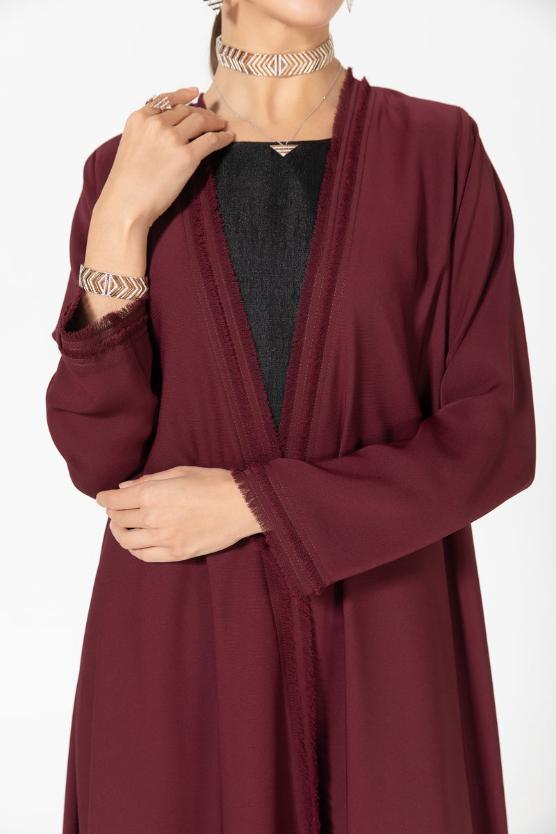 Fringe Layered Abaya