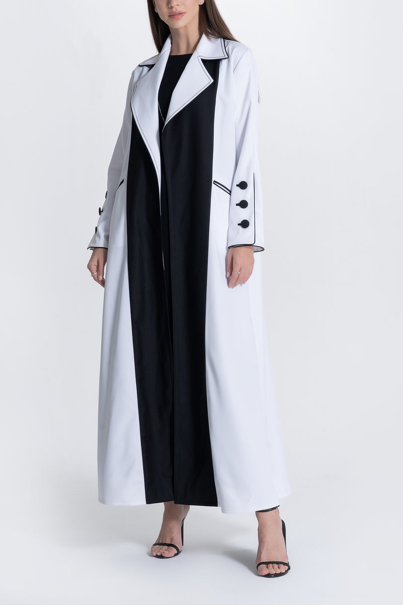 B&W Suit Abaya