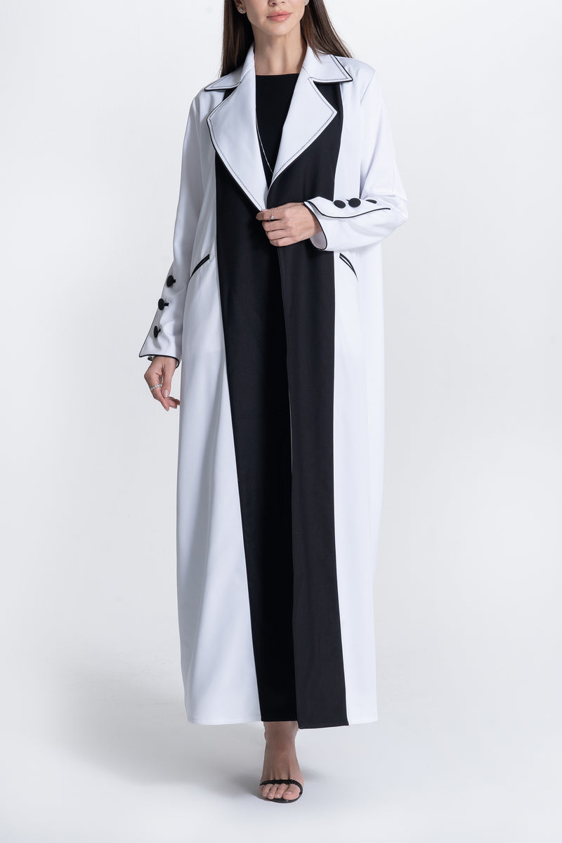 B&W Suit Abaya