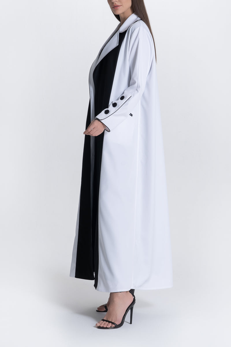 B&W Suit Abaya