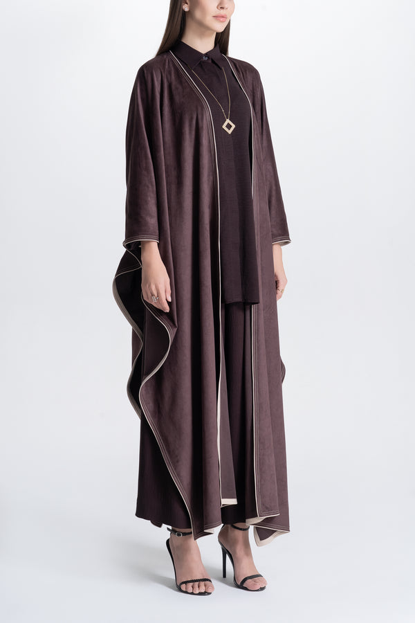 Cape Abaya in Suede