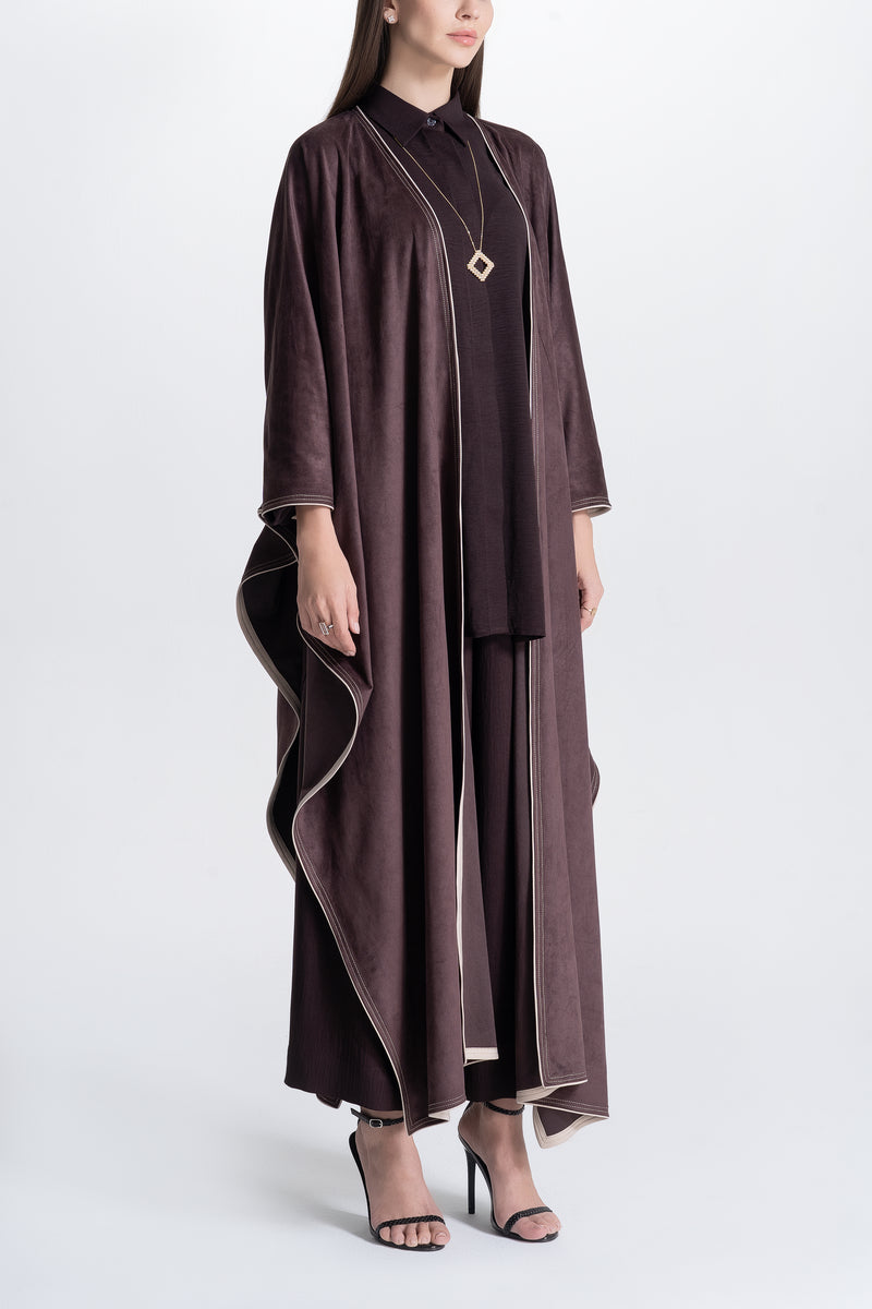 Cape Abaya in Suede