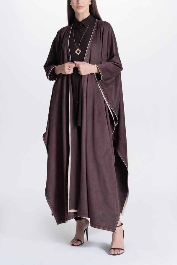 Cape Abaya in Suede