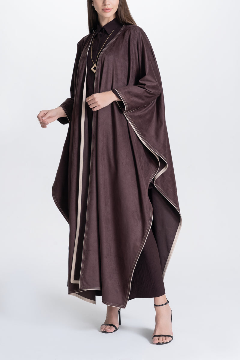 Cape Abaya in Suede