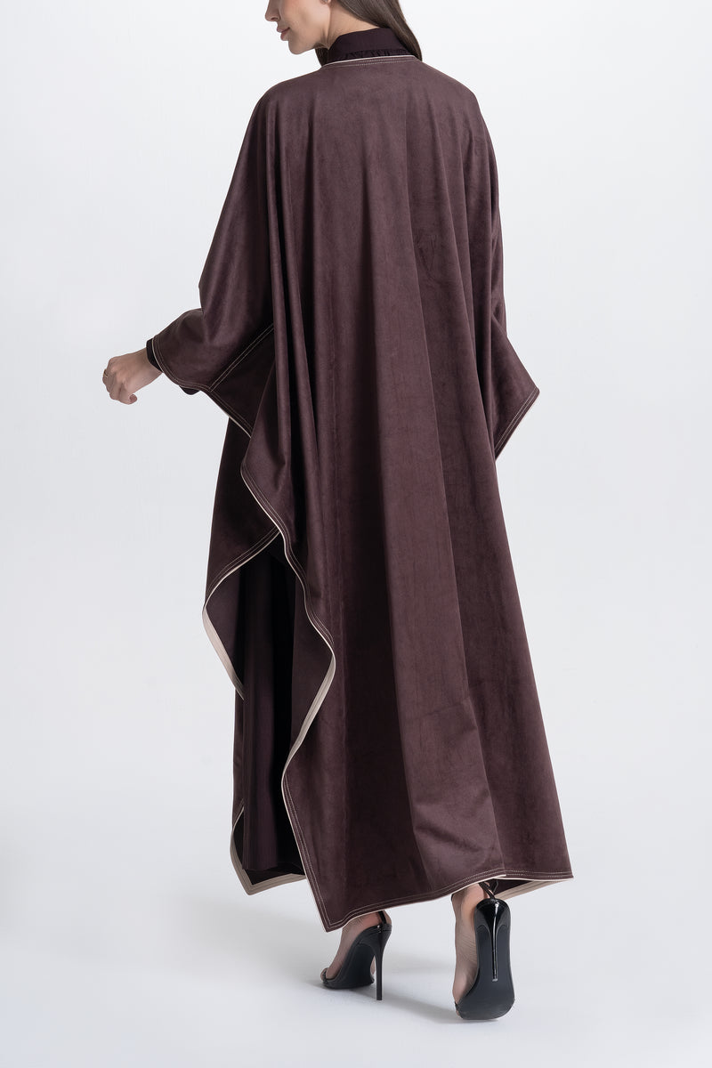 Cape Abaya in Suede