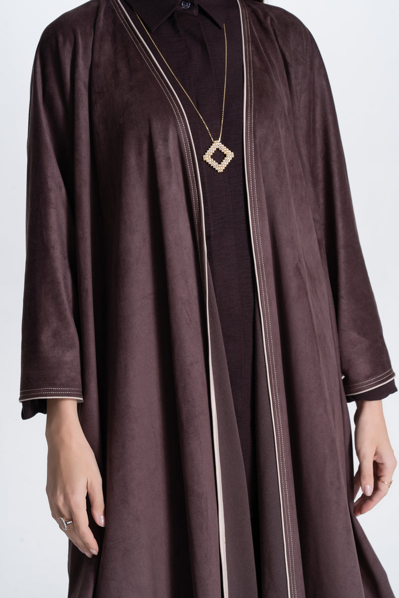 Cape Abaya in Suede