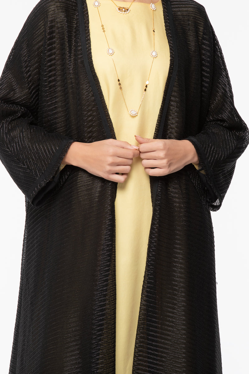 Knitted A-Line Abaya