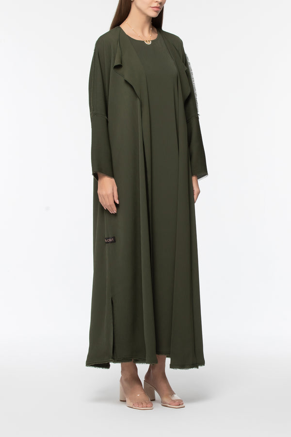 Zoom Abaya - Dark Green