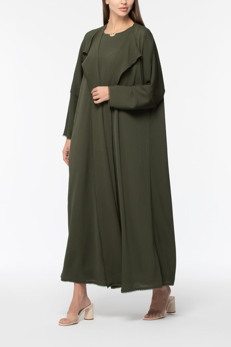 Zoom Abaya - Dark Green