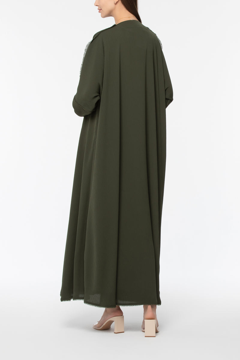 Zoom Abaya - Dark Green