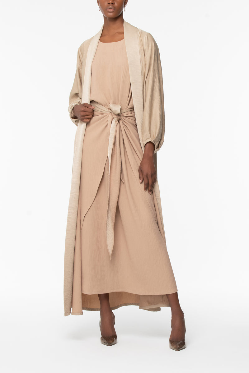 Wrap A-Line Abaya Set