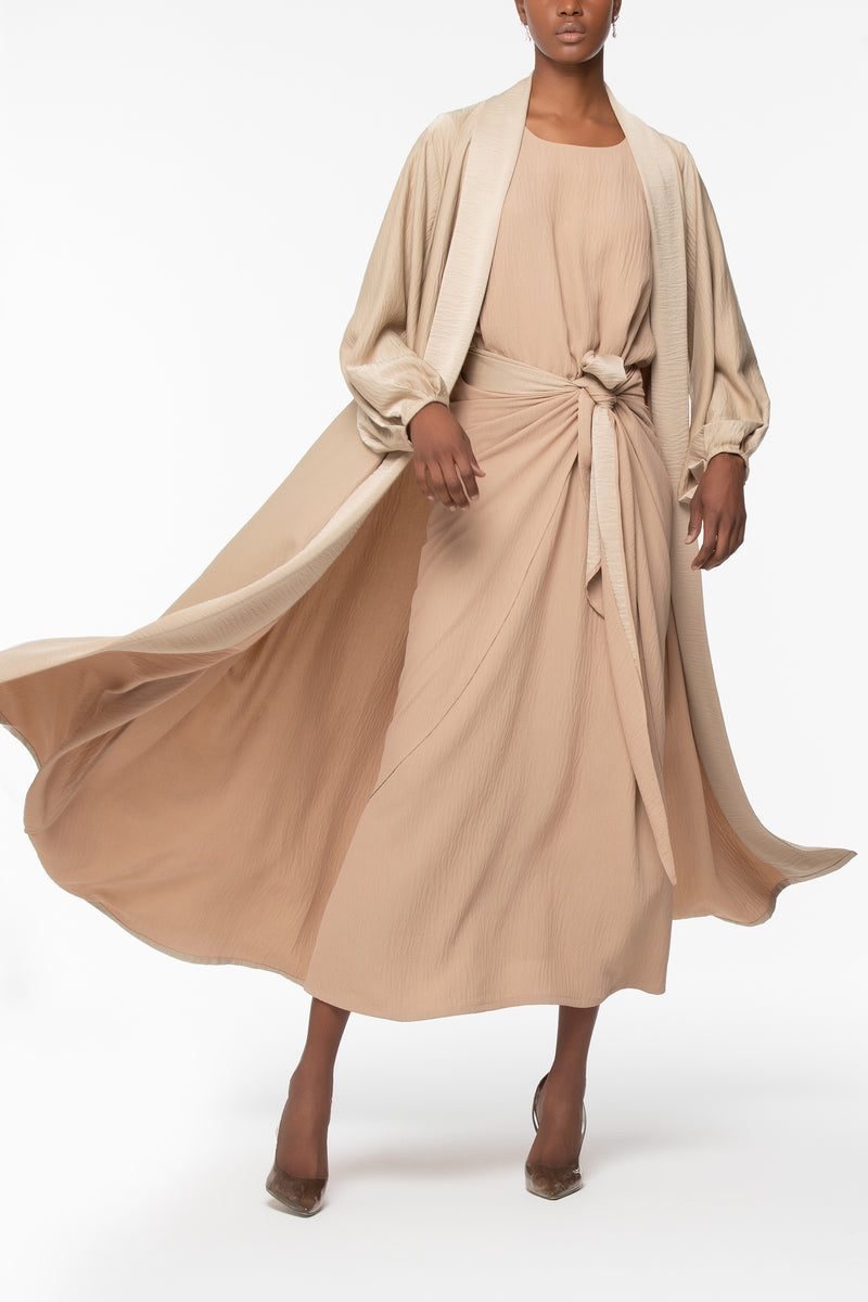 Wrap A-Line Abaya Set